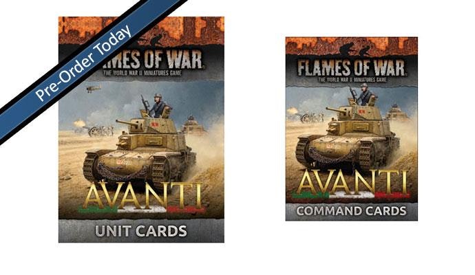 Italian Avanti Unit and Command Cards