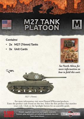 M27 (76mm) Tanks (x2)