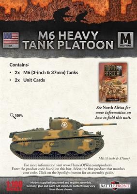 M6 (3-inch & 37mm) Heavy Tanks (x2)