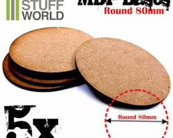 MDF Bases - Round 80mm