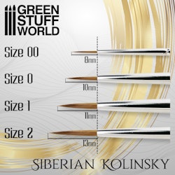 GOLD SERIES Siberian Kolinsky Brush - Size 2