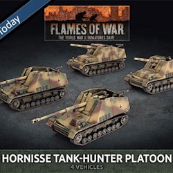 Hornisse (8.8cm) / Hummel (15cm) TankHunter Platoon (x4 Plastic)