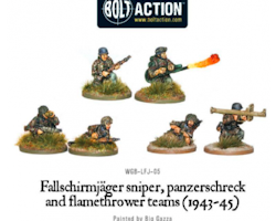 Fallschirmjager sniper, panzerschreck and flamethrower teams (1943-45)