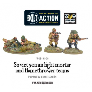 Soviet 50mm light mortar and Flamethrower teams