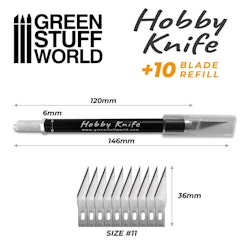 Professional Metal HOBBY KNIFE with spare blades