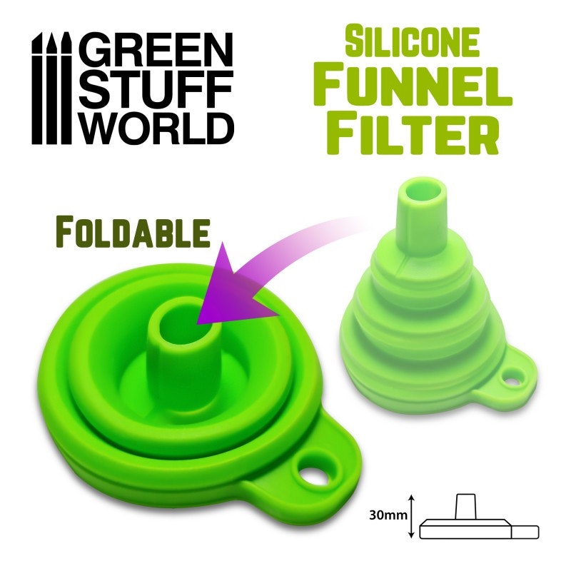 Silicone funnel filter for 3D printer