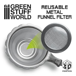 Reusable metal resin filter