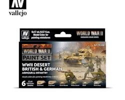 WWII Desert British & German Armour & Infantry