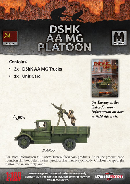 DShK AA MG Platoon (Mid War x3)