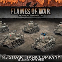 M3 Stuart Tank Company (Mid War x5 Tanks Plastic)