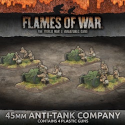 45mm Anti-Tank Company (Mid War x4 Guns Plastic)