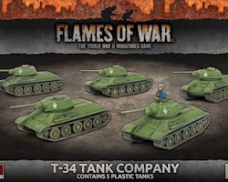 T-34 Tank Company (Mid War x5 Tanks Plastic)