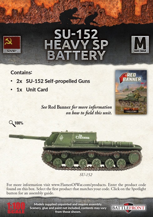 SU-152 Heavy SP Battery (Mid War x2 Tanks)