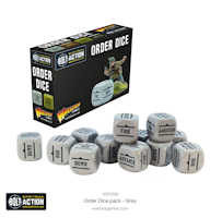 Bolt Action: Orders Dice Pack - Grey