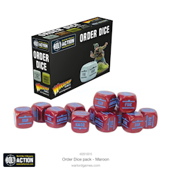 Bolt Action: Orders Dice Pack - Maroon