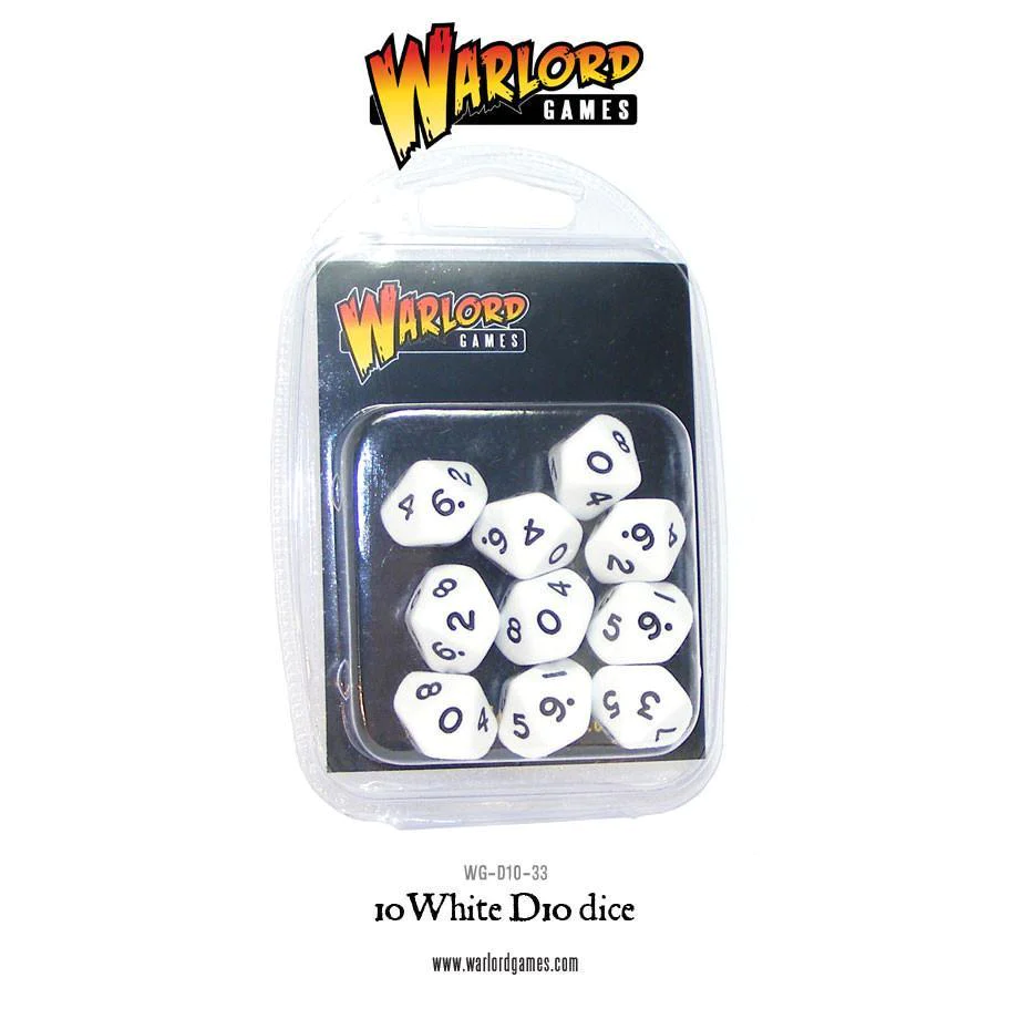 D10 dice pack White (10)