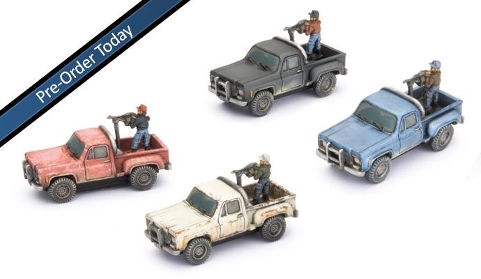 Pickup Trucks (x4)