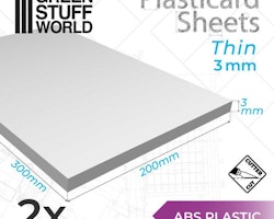 ABS Plasticard A4 - 3 mm COMBOx2 sheets