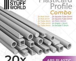 ABS Plasticard - Profile - 20x Variety Pack