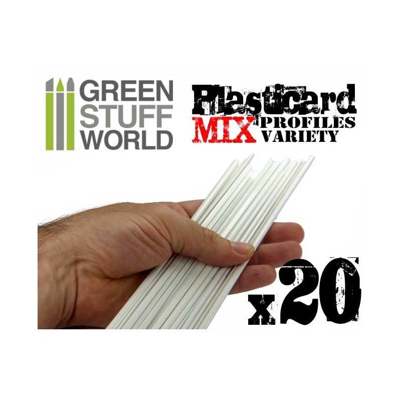 ABS Plasticard - Profile - 20x Variety Pack