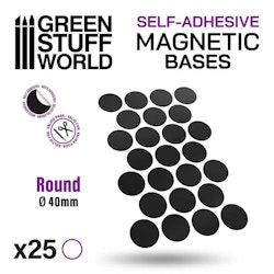 Round Magnetic Sheet SELF-ADHESIVE - 40mm