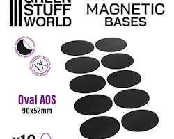 Oval Magnetic Sheet SELF-ADHESIVE - 90x52mm