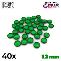 Plastic Gems 12mm - Green