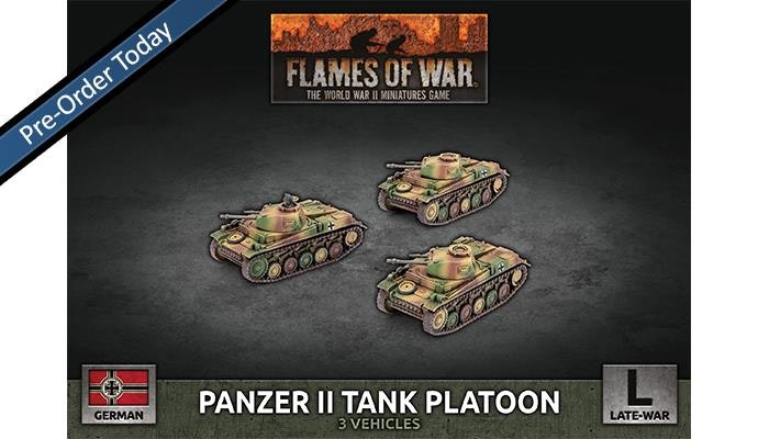 Panzer II Tank Platoon (x3 Plastic)