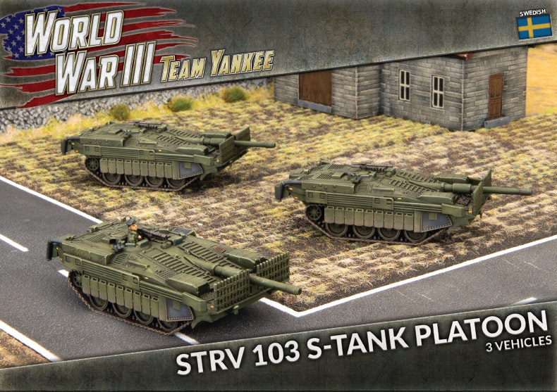 Strv 103 S-tank Platoon (x3 Plastic)