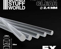 Acrylic Rods - Round 2.4 mm CLEAR