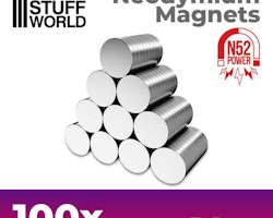 Neodymium Magnets 3x1mm - 100 units (N52)