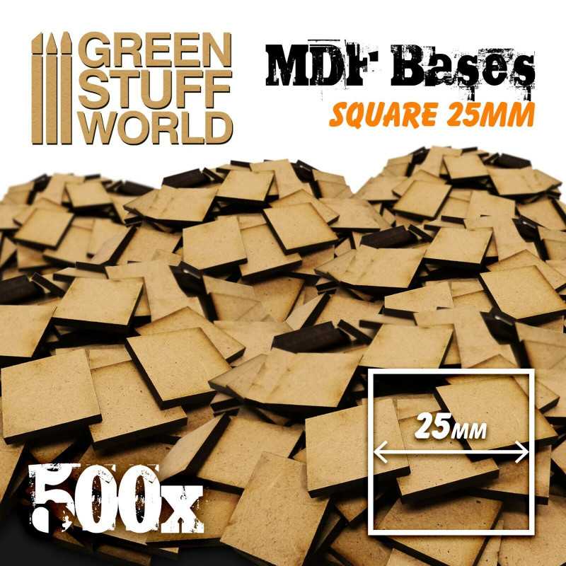 MDF Bases - Square 25 mm (Pack x500)