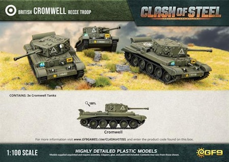 Cromwell Recce Troop (x3 Plastic)