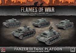 Panzer III Platoon (Mid War x5 Tanks Plastic)