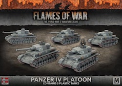 Panzer IV Platoon (Mid Warx5 Tanks Plastic)