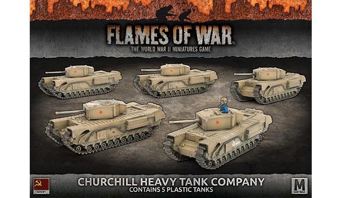 Churchill Guards Heavy Tank Company (Mid War x5 Tanks Plastic)