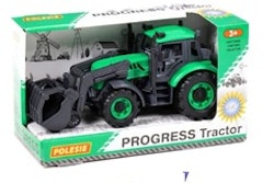 POLESIE Traktor med frontlastare 24,5x10x11cm, grön