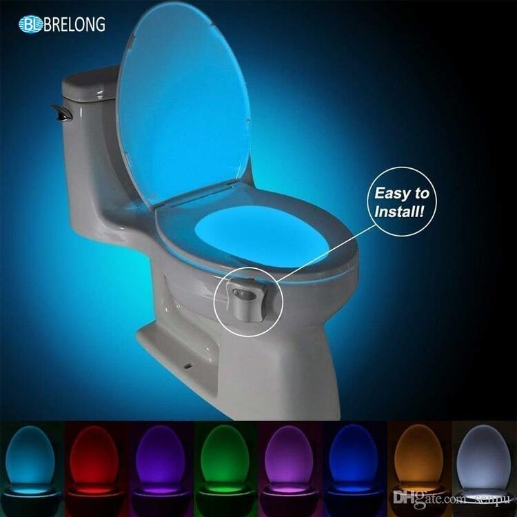 ORIGINAL LIGHTBOWL !!,,,,,,,,,,LED-belysning för toaletten 16 olika färger.  - M&MTrading