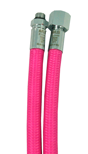 Flexibel Miflex regulatorslang för dykning rosa
