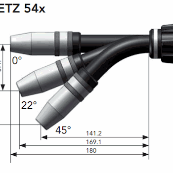 Pistolhuvud DIX METZ 544 45°