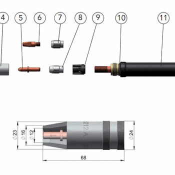 Pistolhuvud DIX METZ 522 22 °