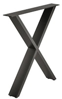 Bordsben - Design X, raw steel eller svart
