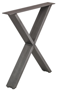 Bordsben - Design X, raw steel eller svart