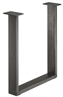 Bordsben - Design U, raw steel eller svart