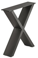 Ben till bänk - Design X, raw steel eller svart