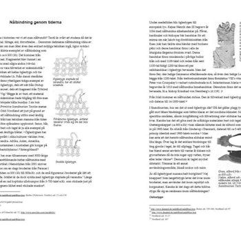 Häfte: Att nålbinda -Ur ett historiskt perspektiv