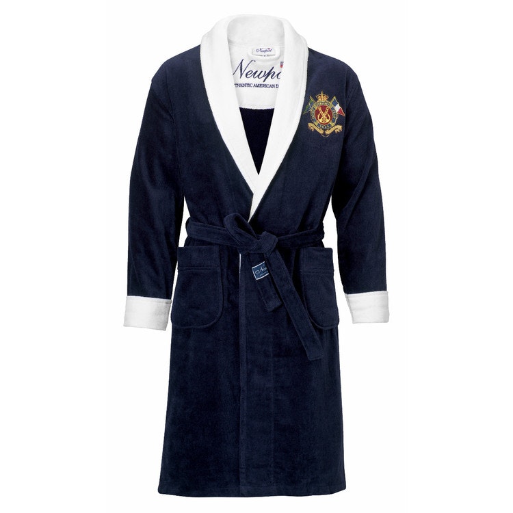 Yacht Club Bathrobe Navy