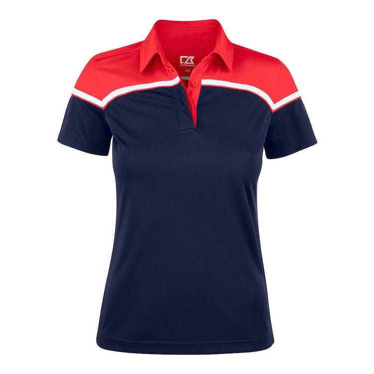 Seabeck Polo W Navy/Red