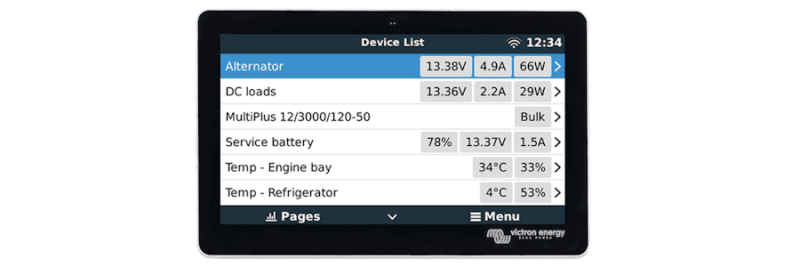 Venus OS v2.80 – Ruuvi wireless sensors, Load monitoring, and more