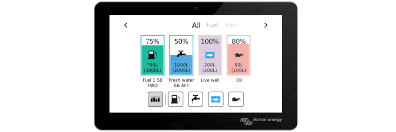 Venus OS v2.71 – new tank page and various other improvements